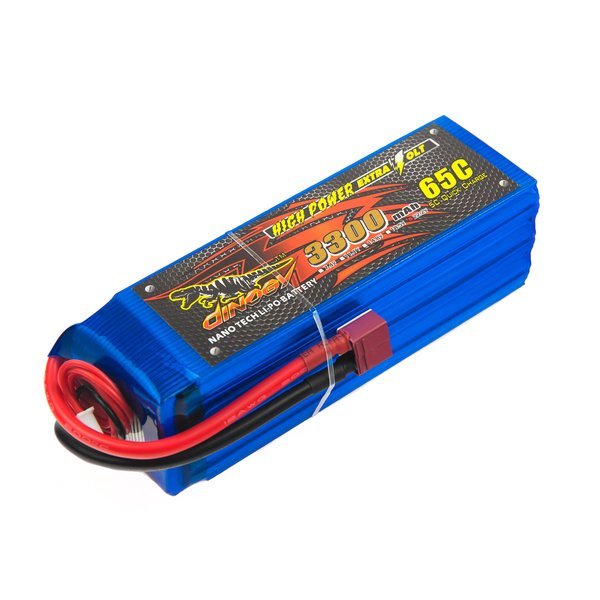 ����������� Dinogy LiPO 22,2� 3300��� 6S 65C 43�42�133�� 553� T-Plug (DLC-6S3300H-T)