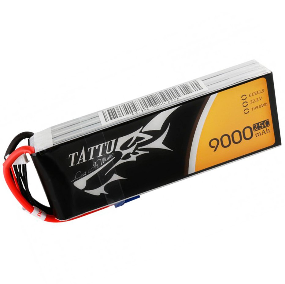 ����������� Tattu LiPO 22,2� 9000��� 6S 25C 208�73�37�� 1173� ��� �������� (TA-25C-9000-6S1P)