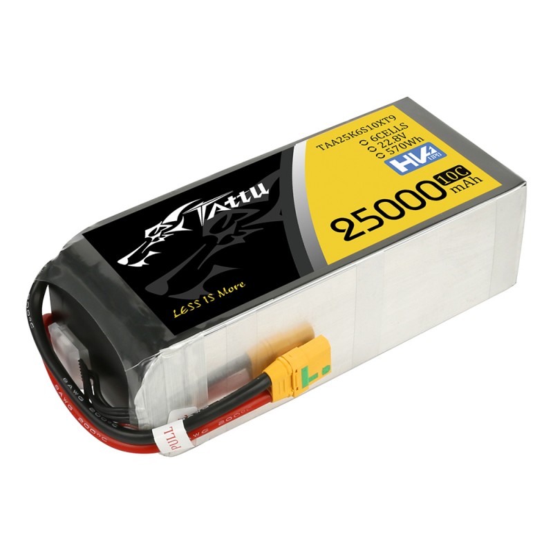 ���������� Tattu LiPO HV 22,8� 25000��� 6S 10C 207�92�63�� 2525� XT90-S Anti-spark (TAA25K6S10XT9)