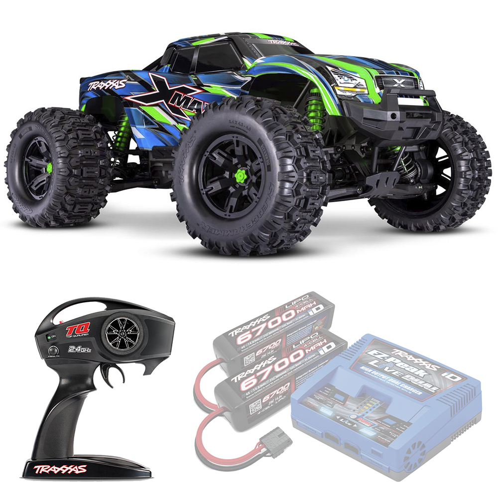 X-MAXX Traxxas Belted 8S VXL TSM 1:5 4WD RTR ������� �� ����� (77096-4-GRN)