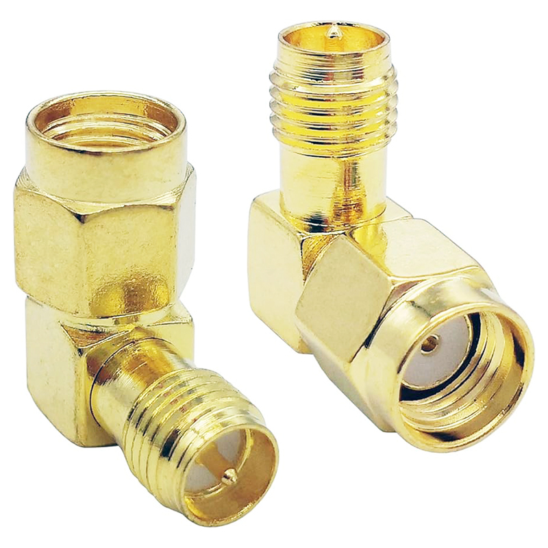 ���������� ������� RP-SMA Male to RP-SMA Female L 90� Gold