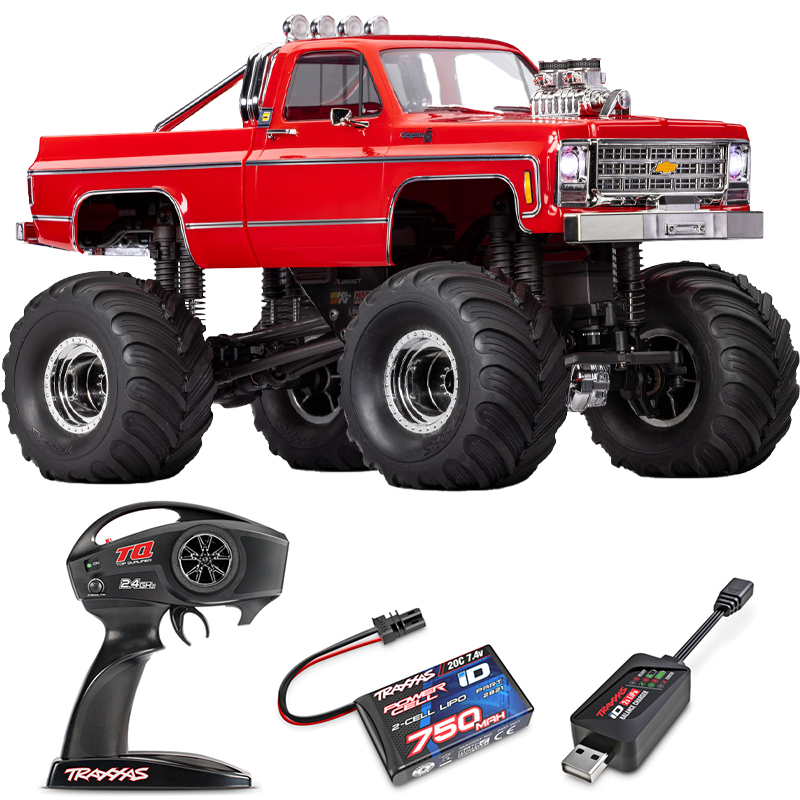 CHEVROLET K10 Traxxas 1979 TRX-4MT Monster Truck 1:18 4WD RTR ������� �� ����� (98064-1-RED)