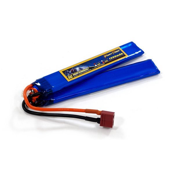 ����������� ��� ���������� Dinogy LiPO 7,4� 1300��� 2S 25C 6,5�21�130�� 65� T-Plug (DAS-2S5520120C-2W-T)
