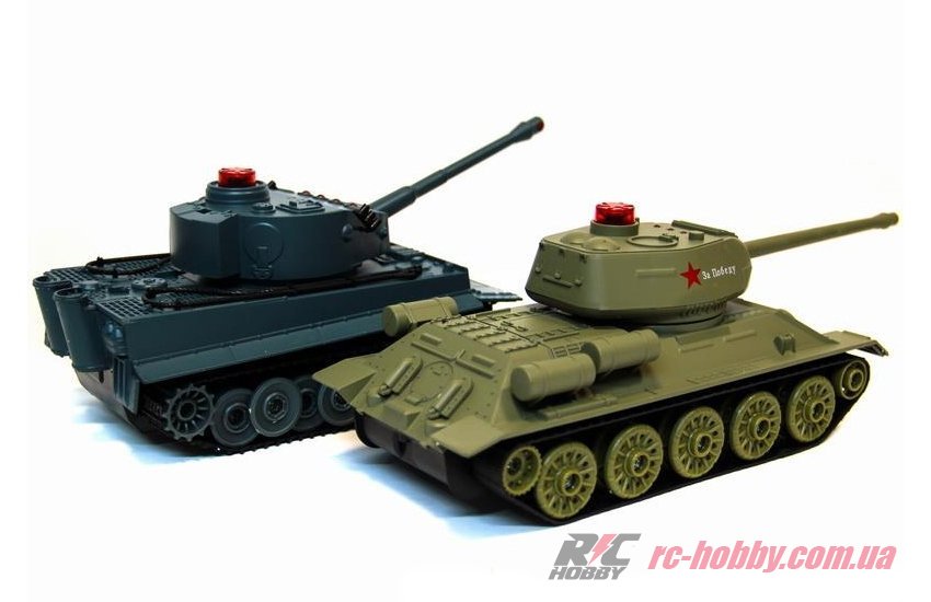 Танковый бой р/у 1:32 HuanQi 555 Tiger vs Т-34 (HQ-555)