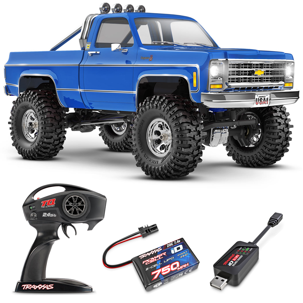 CHEVROLET K10 Traxxas 1979 TRX-4M High Trail Edition 1:18 4WD RTR    (97064-1-BLUE)