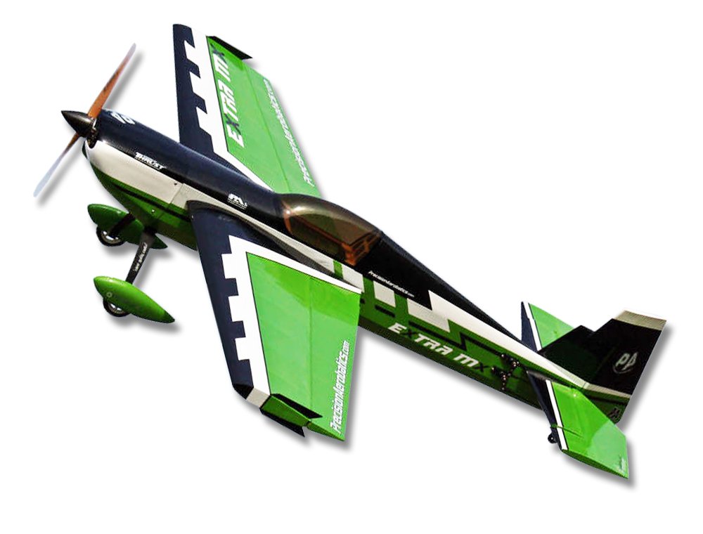 Літак радіокерований Precision Aerobatics Extra MX 1472мм KIT (зелений)
