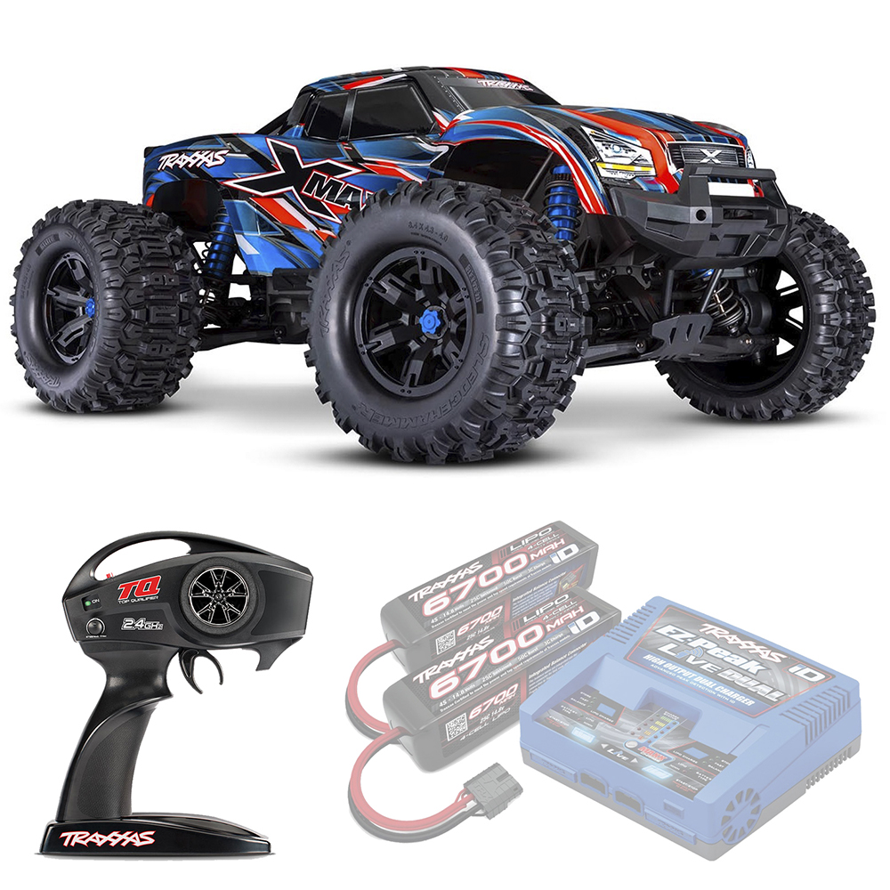 X-MAXX Traxxas Belted 8S VXL TSM 1:5 4WD RTR ������� �� ����� (77096-4-BLUE)