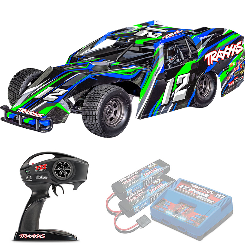 SLASH Modified Traxxas BL-2s 1:10 2WD RTR ������� �� ����� (104354-74-GRN)