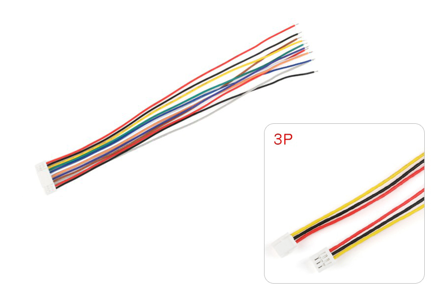 ������ 15�� � ����� ���������� Micro JST GH 1.25�� F (3 pin)