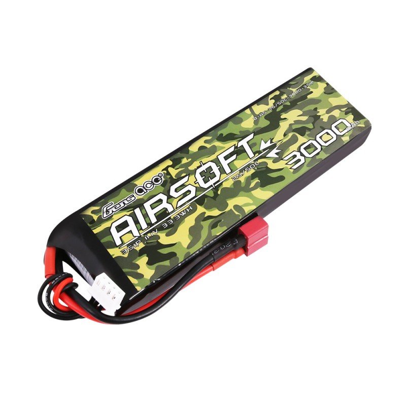 ����������� ��� ���������� Gens Ace LiPO 11,1� 3000��� 3S 25C 133�43�18�� 201� T-Plug Airsoft (B-AS-25/50C-3000-3S1P)