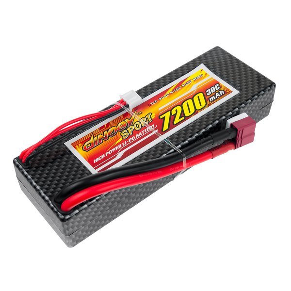 ���������� Dinogy Li-Pol 7200mAh 7.4V 2S 30C Hardcase 25x46x138�� T-Plug