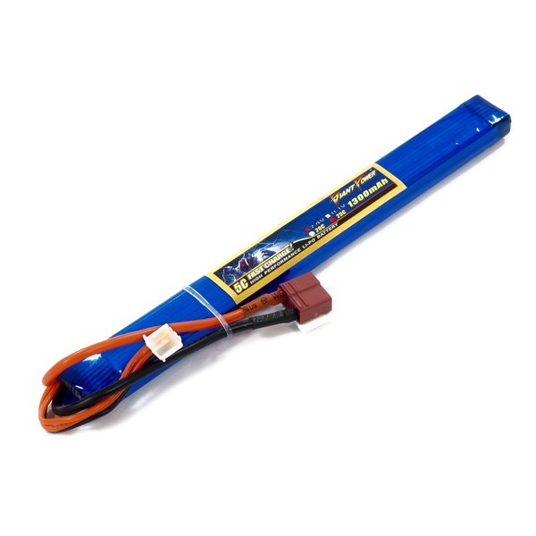����������� ��� ���������� Dinogy LiPO 7,4� 1300��� 2S 25C 190�17�12�� 73� T-Plug (DAS-2S5517178C-T)