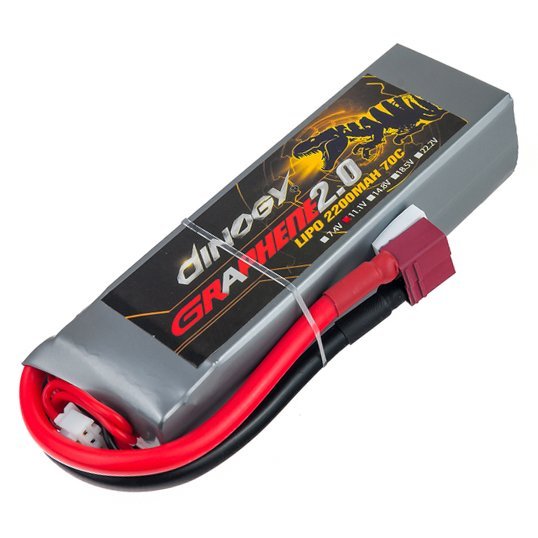 ����������� Dinogy G2.0 LiPO 11,1� 2200��� 3S 70C 110�35�24�� 1680� T-Plug (DLC-3S2200XT-T)