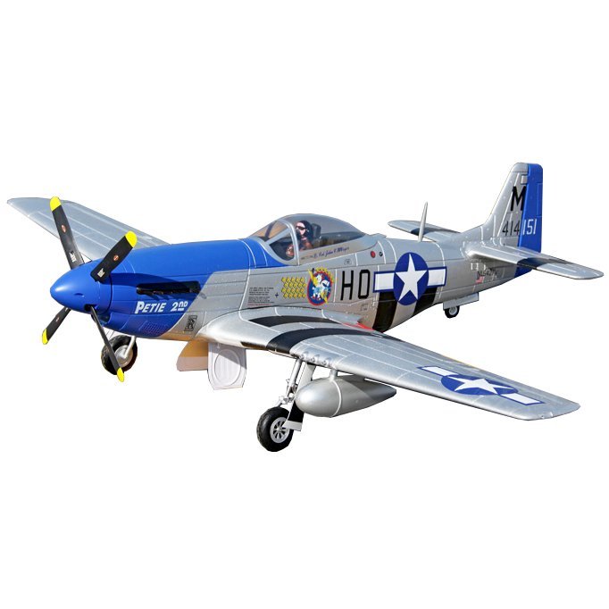 ˳��� FMS P-51D Mustang Petie 2nd PNP 1440 �� (FMS008 Petie 2nd)