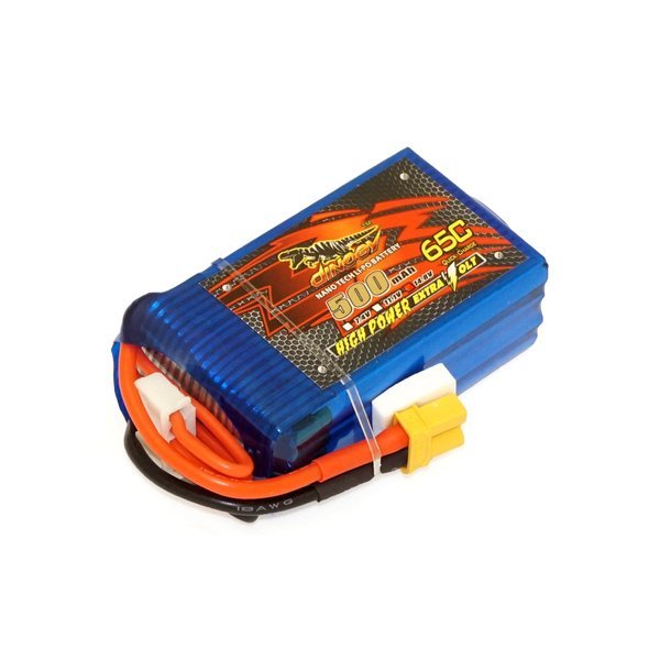 ���������� Dinogy LiPO 14,8� 500��� 4S 65C 53�31�19�� 57� XT30 (DLC-4S500H-XT30)
