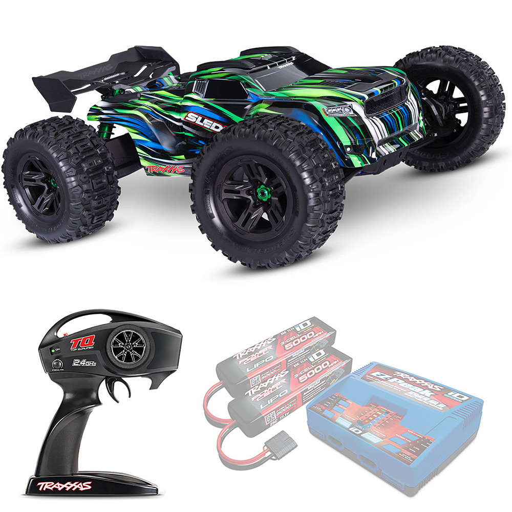 SLEDGE Traxxas Belted VXL TSM 1:8 4WD RTR ������� �� ����� (95096-4-GRN)