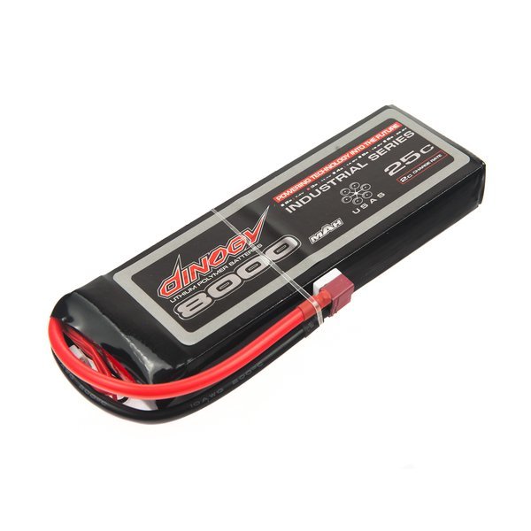 ����������� Dinogy LiPO 11,1� 8000��� 3S 25C 25�60�175�� 573� T-Plug (DLC-3S8000C-T)