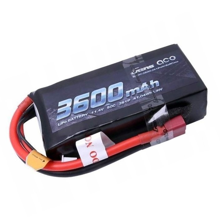 ���������� Gens Ace LiPO HV 11,4� 3600��� 3S 50C 89�42�25�� 209� T-Plug (Deans) (B-50C-3600-3S1P-HV-SoftCase)