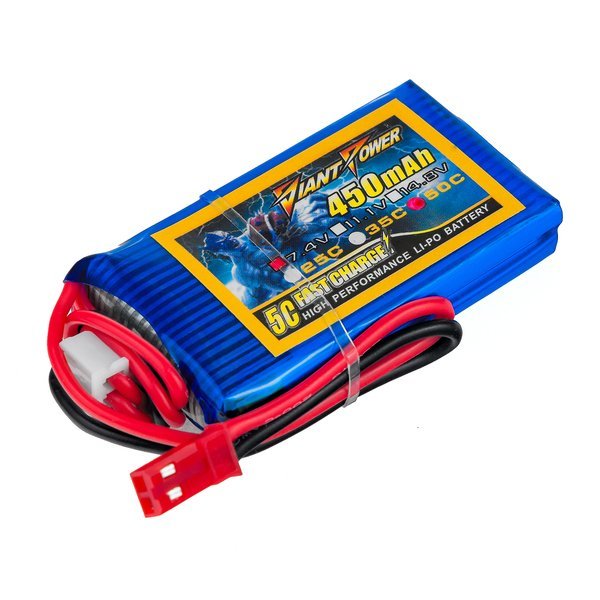 ���������� Dinogy LiPO 7,4� 450��� 2S 35C 53�30�10�� 28� JST-SYP (DLC-2S450G-JST)