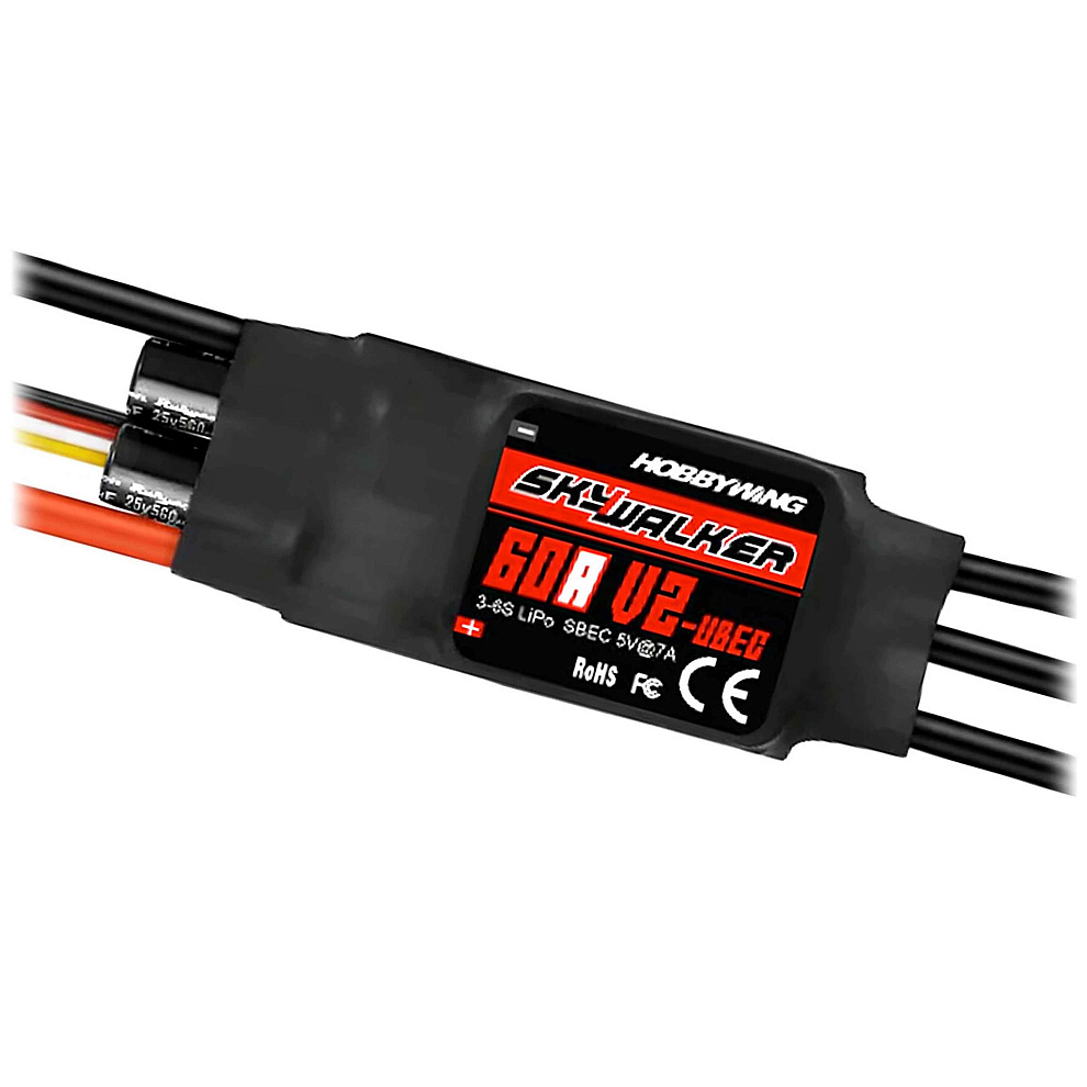 HOBBYWING SKYWALKER 60A V2 ESC 3-6S BEC 5� 7� ��������� ��� ������ �� ���� (30216101)