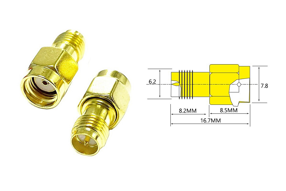 ���������� RP-SMA Male to RP-SMA Female