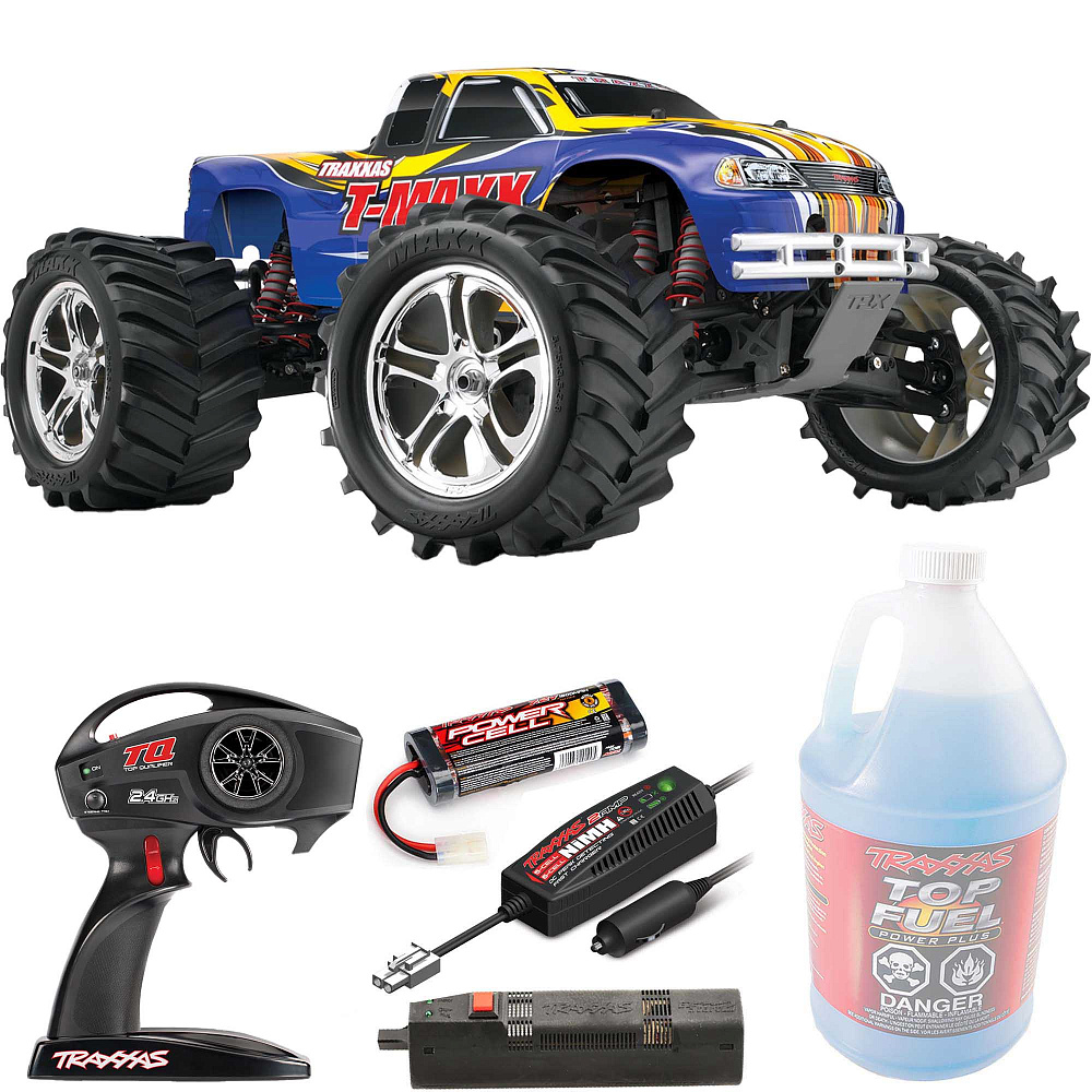 T-MAXX Traxxas Classic Nitro 1:10 4WD RTR ������� �� ����� (49104-1-BLUE)