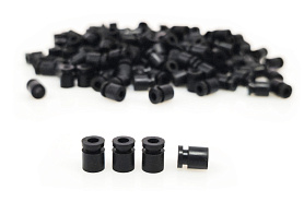 Демпфери M3x8мм гумові для електроніки 1000 шт (чорний)