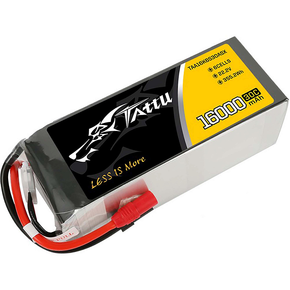 ���������� Tattu LiPO 22,2� 16000��� 6S 30C 190�76�65�� 1974� AS150 XT150 (TAA16K6S30ASX)