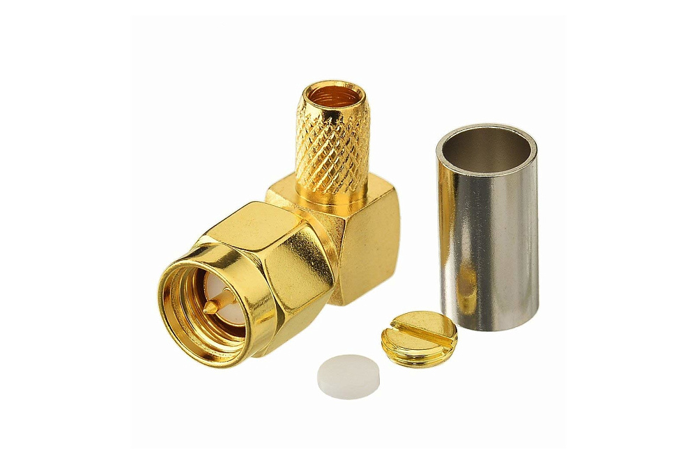 ���'�� SMA M ������� 90� �� ������ RG58 ��� ��������������