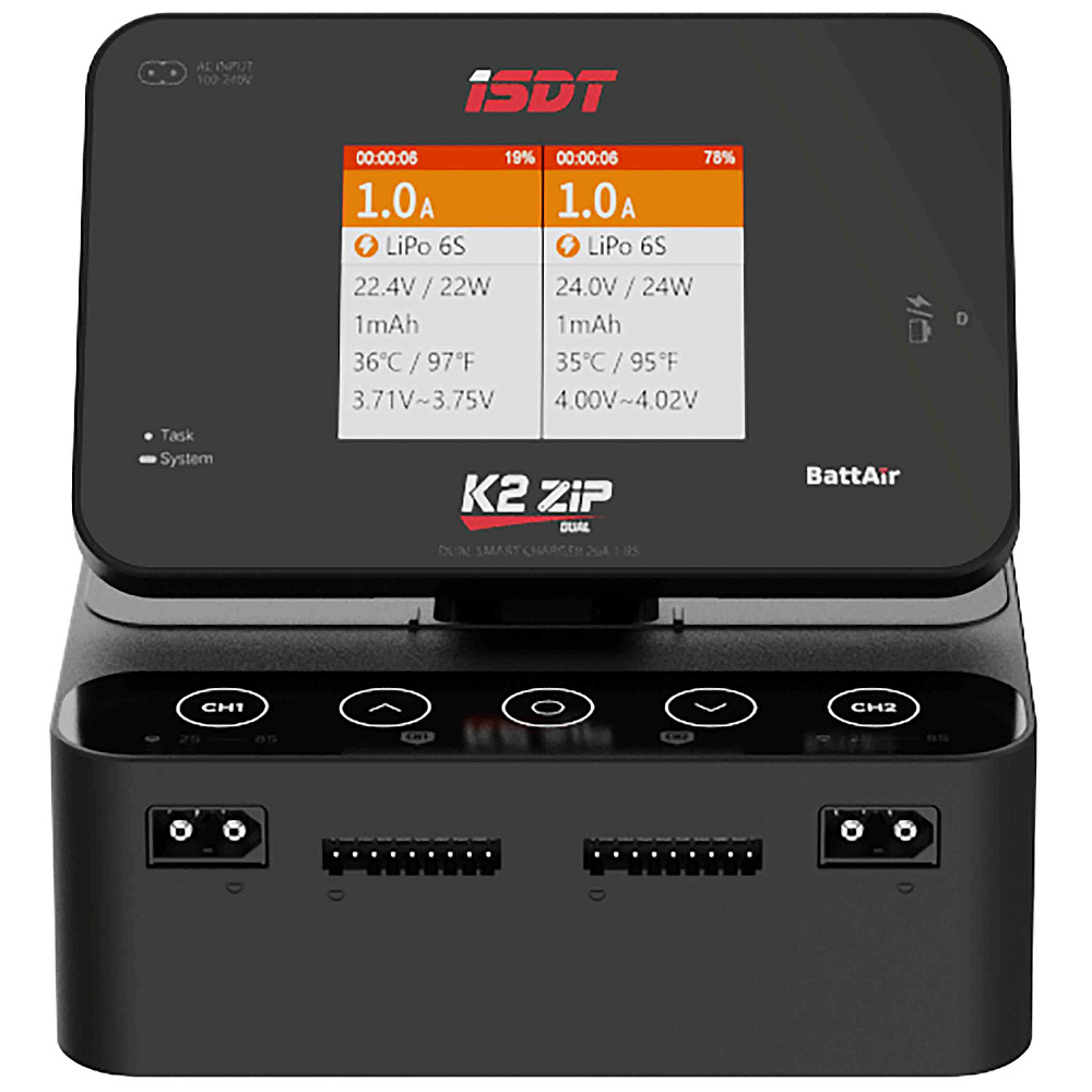 K2 ZIP ISDT AC100-240� DC10-34� 1,0-34� 0,2-20� 1-8S AC200�� DC500�� 2CH �������� ������� (ISDT K2 ZIP)