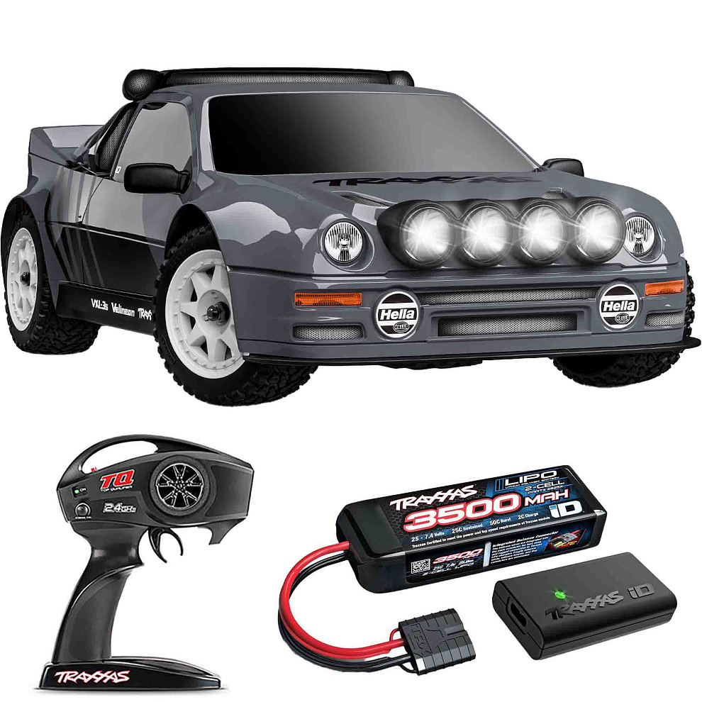 MINI RALLY Traxxas FORD RS200 VXL TSM 1:16 4WD RTR ������� �� ����� (108046-1-GRAY)