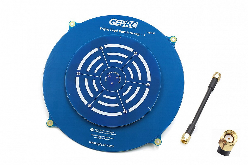 ������ 5.8GHz GEPRC Triple Feed Patch Array 14dBi (RPSMA)