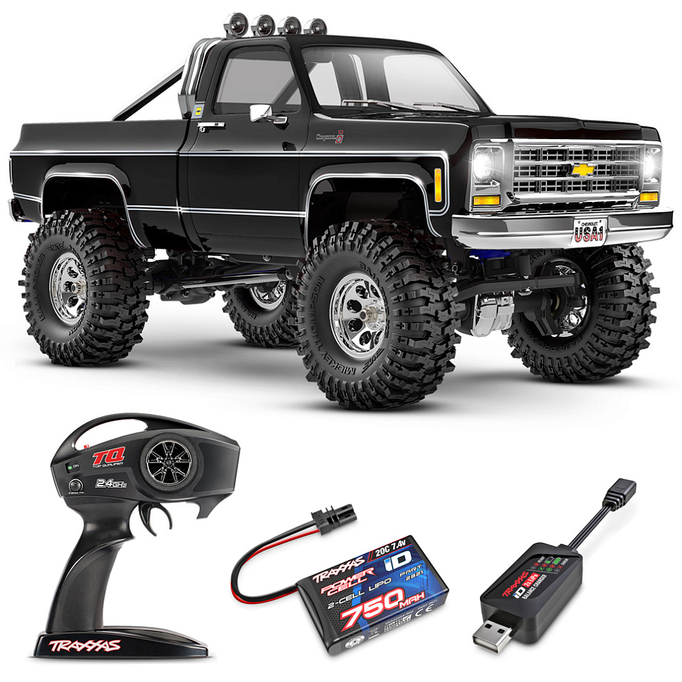 CHEVROLET K10 Traxxas 1979 TRX-4M High Trail Edition 1:18 4WD RTR ������� �� ����� (97064-1-BLK)