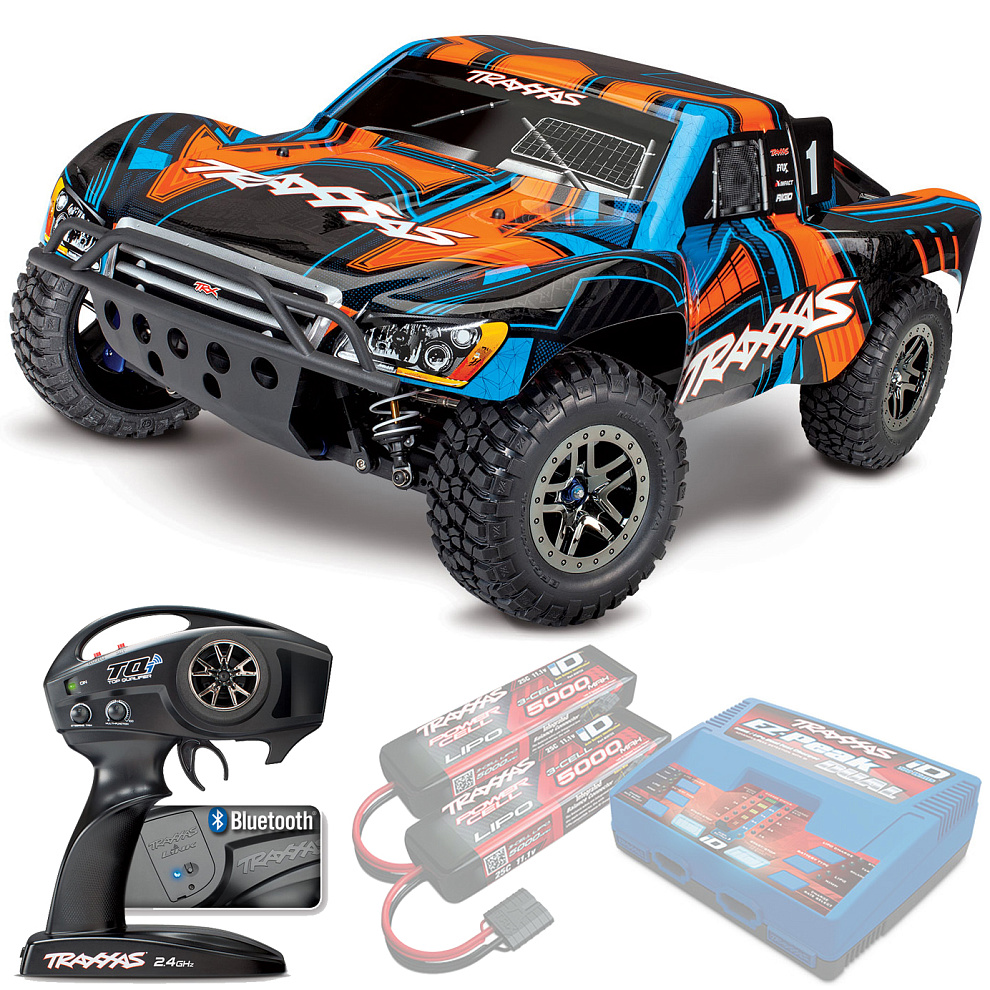 SLASH 4x4 Ultimate Traxxas VXL TSM Wireless 1:10 4WD RTR ������� �� ����� (68277-4-ORNG)