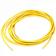 Провод силиконовый QJ 26 AWG (желтый), 1 метр