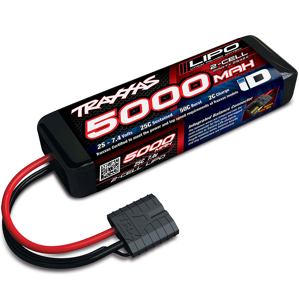 2842X Traxxas LiPO 7,4� 5000��� 2S 25C 137�43�24�� 281� Traxxas iD ����������