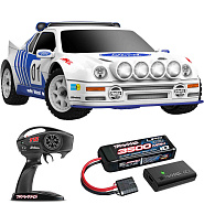 MINI RALLY Traxxas FORD RS200 VXL TSM 1:16 4WD RTR ������� �� ����� (108046-1-WHT)