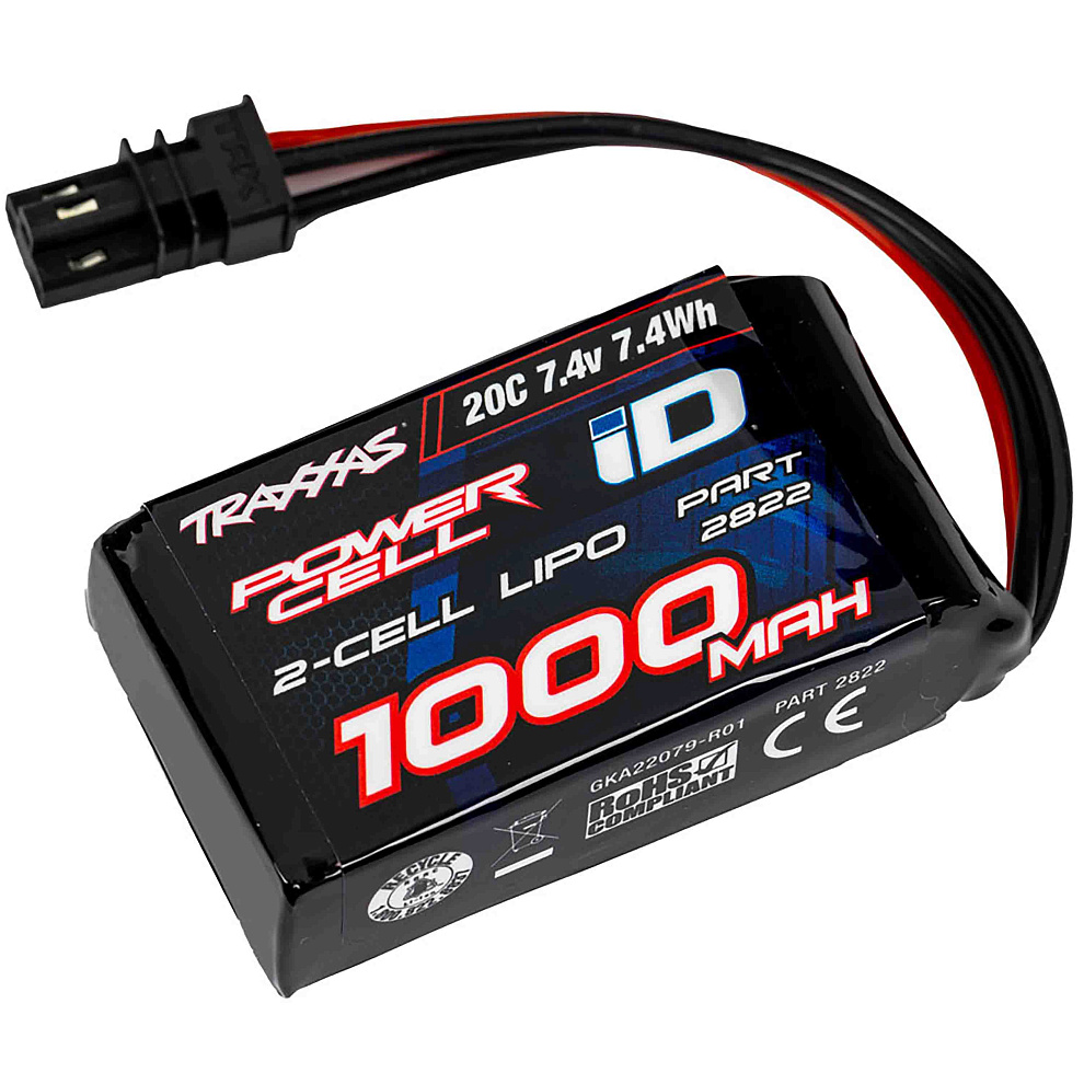 2822 Traxxas LiPO 7,4� 1000��� 2S 20C Traxxas iD ����������