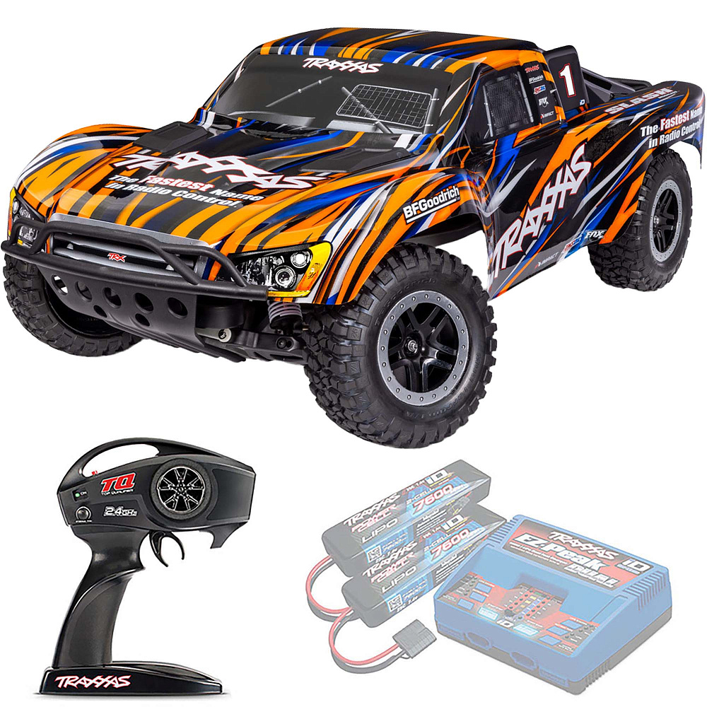 SLASH Traxxas BL-2S HD 1:10 2WD RTR ������� �� ����� (58334-4-ORNG)