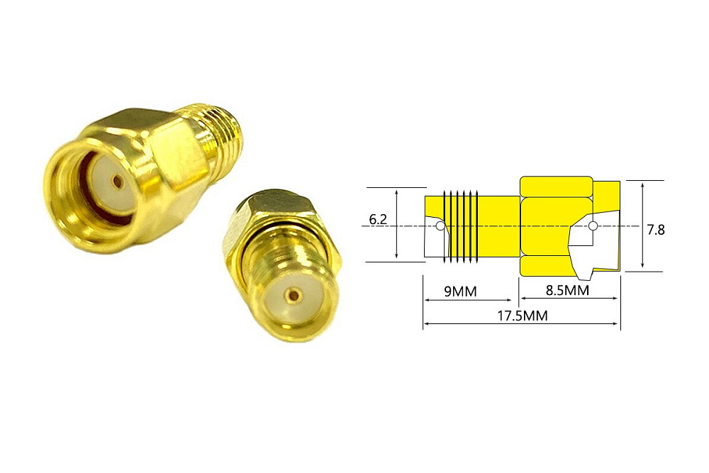 50 �� - ����������� ��� FPV �� �������������� (RP-SMA M - SMA F ������)