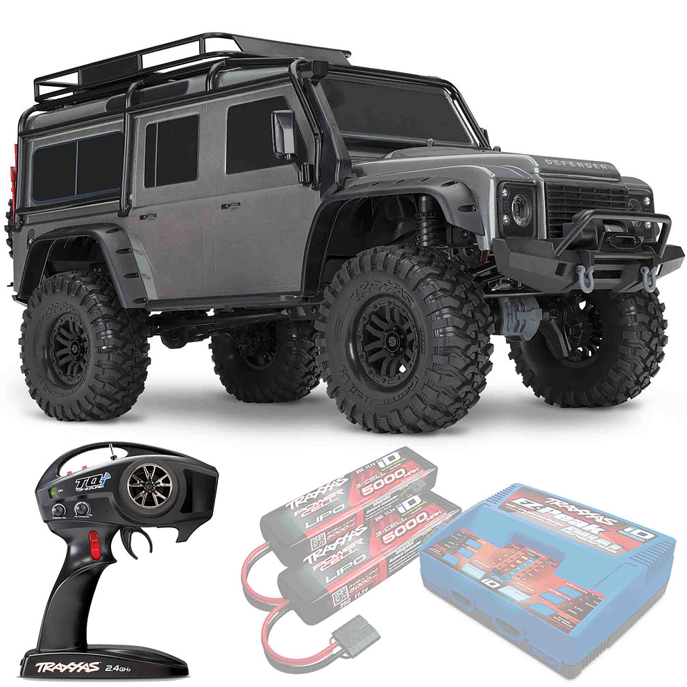 LAND ROVER DEFENDER Traxxas TRX-4 1:10 4WD RTR ������� �� ����� (82056-4-SLVR)