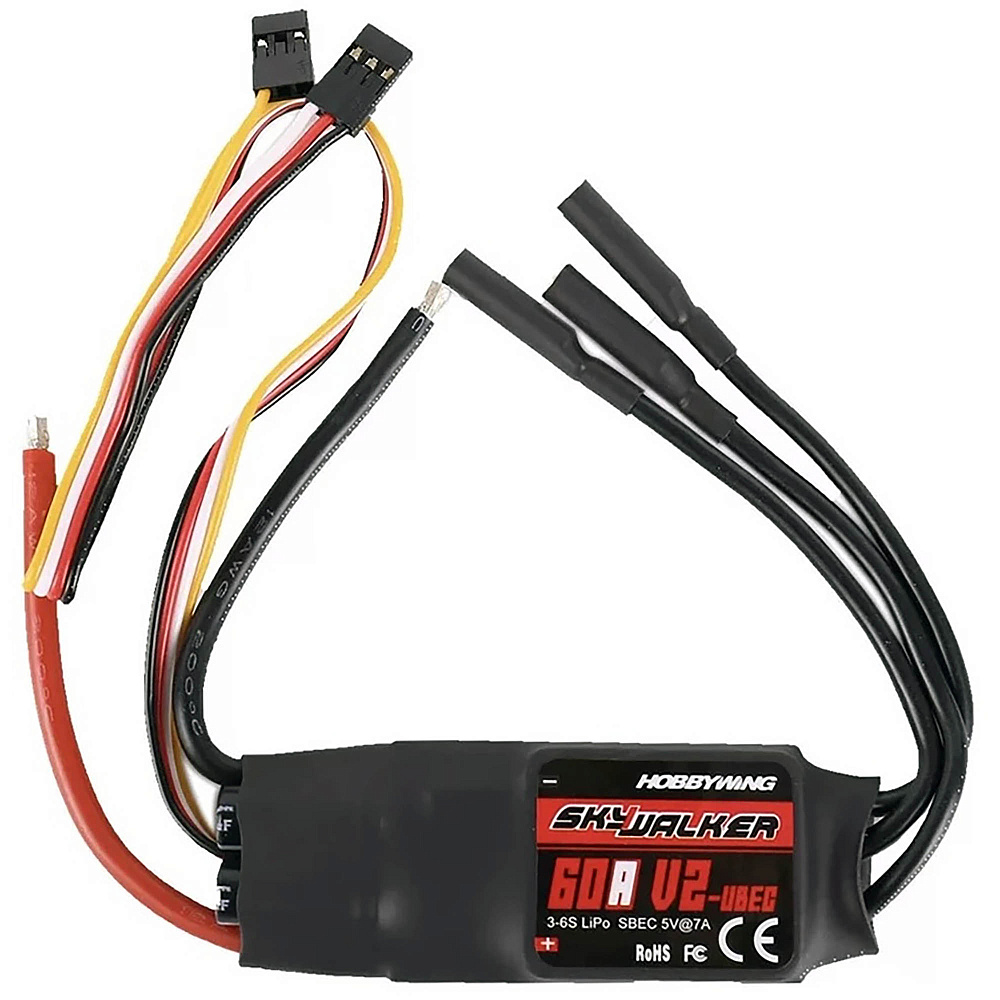 HOBBYWING SKYWALKER 60A V2 ESC 3-6S 30216101 (4)