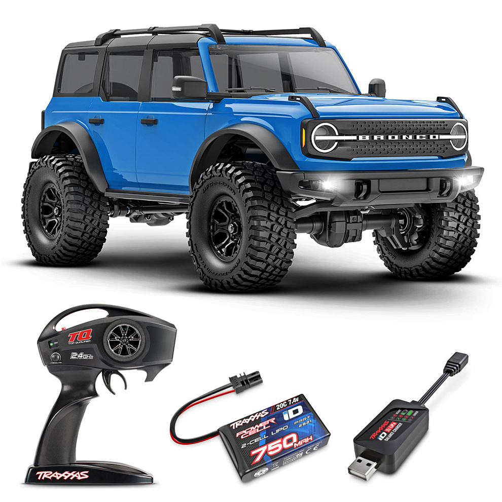 FORD BRONCO Traxxas 2021 TRX-4M 1:18 4WD RTR ������� �� ����� (97074-1-BLUE)