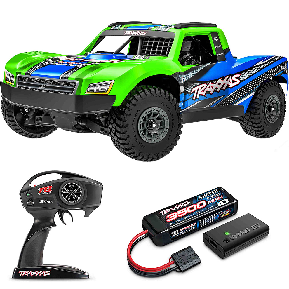 MINI SLASH 4X4 Traxxas BL2S 1:16 4WD RTR ������� �� ����� (108164-1-GRN)