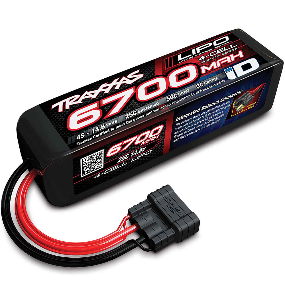 2890X Traxxas LiPO 14,8� 6700��� 4S 25C 178�50�45�� 644� Traxxas iD ����������