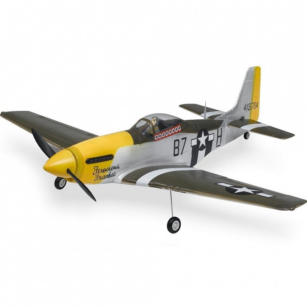 ������ �������� �� ��������������� FMS P-51D Mustang Ferocious Frankie 800�� RTF c 3-� ������ ���������� (FMS016-3X FF)
