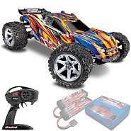 ������� �� ����� Traxxas Rustler 4X4 VXL TSM 1:10 4WD RTR (67076-4-ORNG)