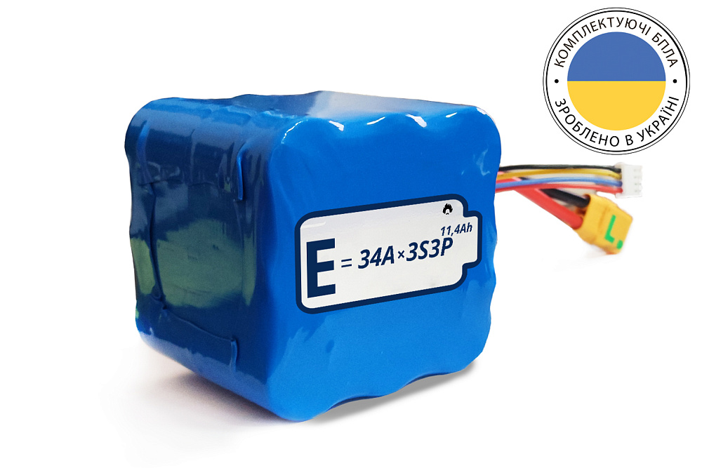 ���������� 3S3P Energy Life 11400 ��� 26650-JGNE3800 LiFePO4 10AWG XT90S-F (001)
