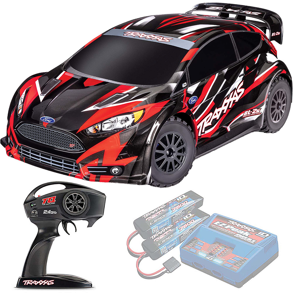 FORD FIESTA ST Traxxas Rally BL-2s 1:10 4WD RTR ������� �� ����� (74154-4-RED)